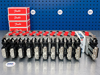 Сборка 11 секционного распределителя Danfoss PVG32