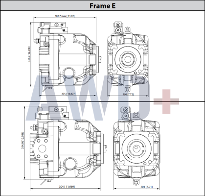 ERR100 Аксиально-поршневой насос Danfoss ER-R-100