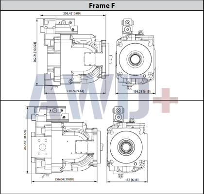 FRR090 Аксиально-поршневой насос Danfoss FR-R-090