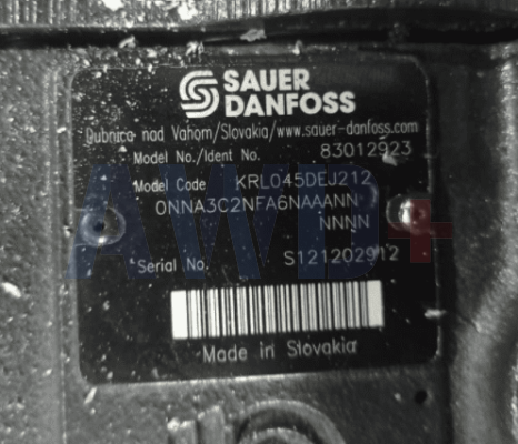 83012923 / KRL045DEJ2120NNA3C2NFA6NAAANNNNNN Аксиально-поршневой насос Danfoss KR045