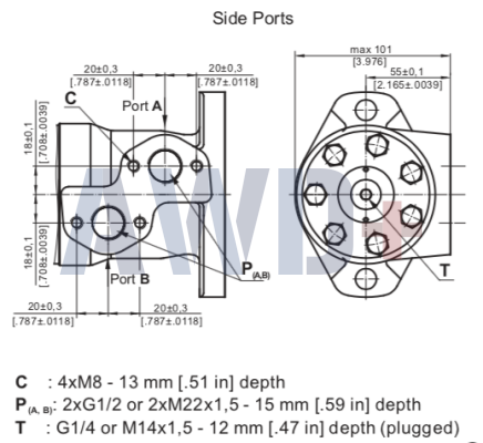 Гидромотор M+S MP 25 C