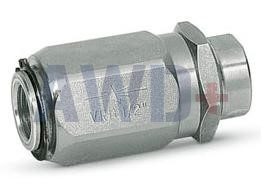 VRU-G3/8_VRF02C - Дроссель одностороннего действия трубного монтажа, G3/8", 30 л/мин, 320 бар