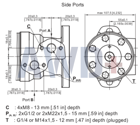 Гидромотор M+S MR 160 C