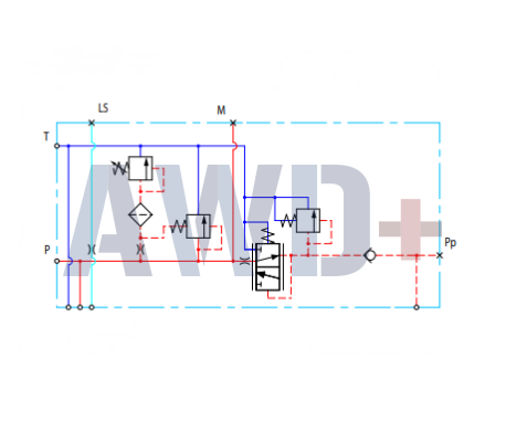 157B5111 Напорная секция распределителя PVG 32