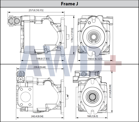 JRRS45 Аксиально-поршневой насос Danfoss JR-R-S45